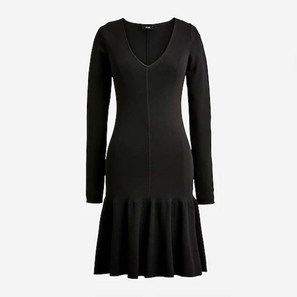 J Crew Ruffle Hem Sweater Dress (NEW!)